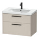 Duravit Waschtischunterschrank D-Code 78,4x55,5x46cm, 2 L, S, Tau ma, Gr. sw-1