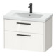 Duravit Waschtischunterschrank D-Code 78,4x55,5x46cm, 2 L, S, we. hgl, Gr. sw-1