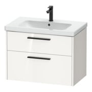 Duravit Waschtischunterschrank D-Code 78,4x55,5x46cm, 2 L, S, we. hgl, Gr. sw