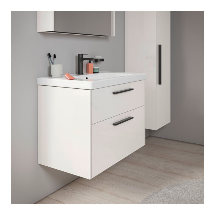 Duravit Waschtischunterschrank D-Code 78,4x55,5x46cm, 2 L, S, we. hgl, Gr. sw