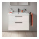 Duravit Waschtischunterschrank D-Code 78,4x55,5x46cm, 2 L, S, we. hgl, Gr. sw
