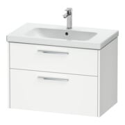 Duravit Waschtischunterschrank D-Code 78,4x55,5x46cm, 2 L, S, we. ma, Gr. chr