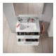 Duravit Waschtischunterschrank D-Code 78,4x55,5x46cm, 2 L, S, we. ma, Gr. chr