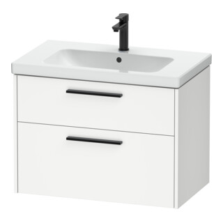 Duravit Waschtischunterschrank D-Code 78,4x55,5x46cm, 2 L, S, we. ma, Gr. sw