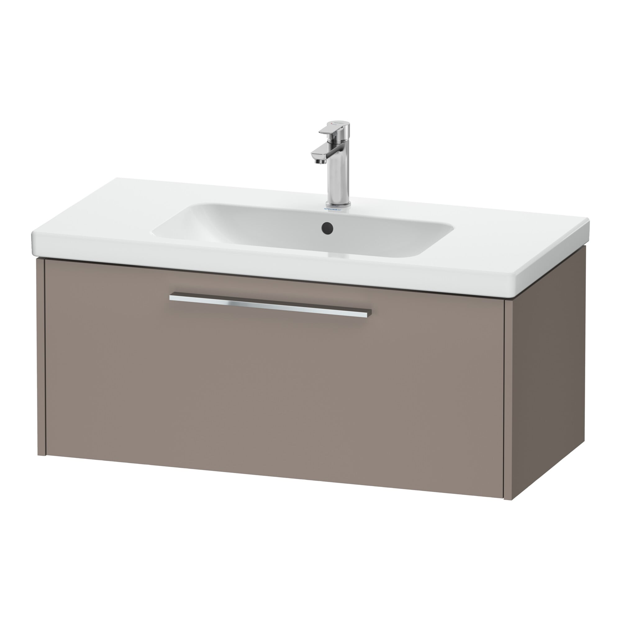 Duravit Waschtischunterschrank D-Code 98,4x40x46cm, 1 Ausz., bas. ma, Gr. chr