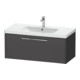 Duravit Waschtischunterschrank D-Code 98,4x40x46cm, 1 Ausz., graph ma, Gr. chr-1