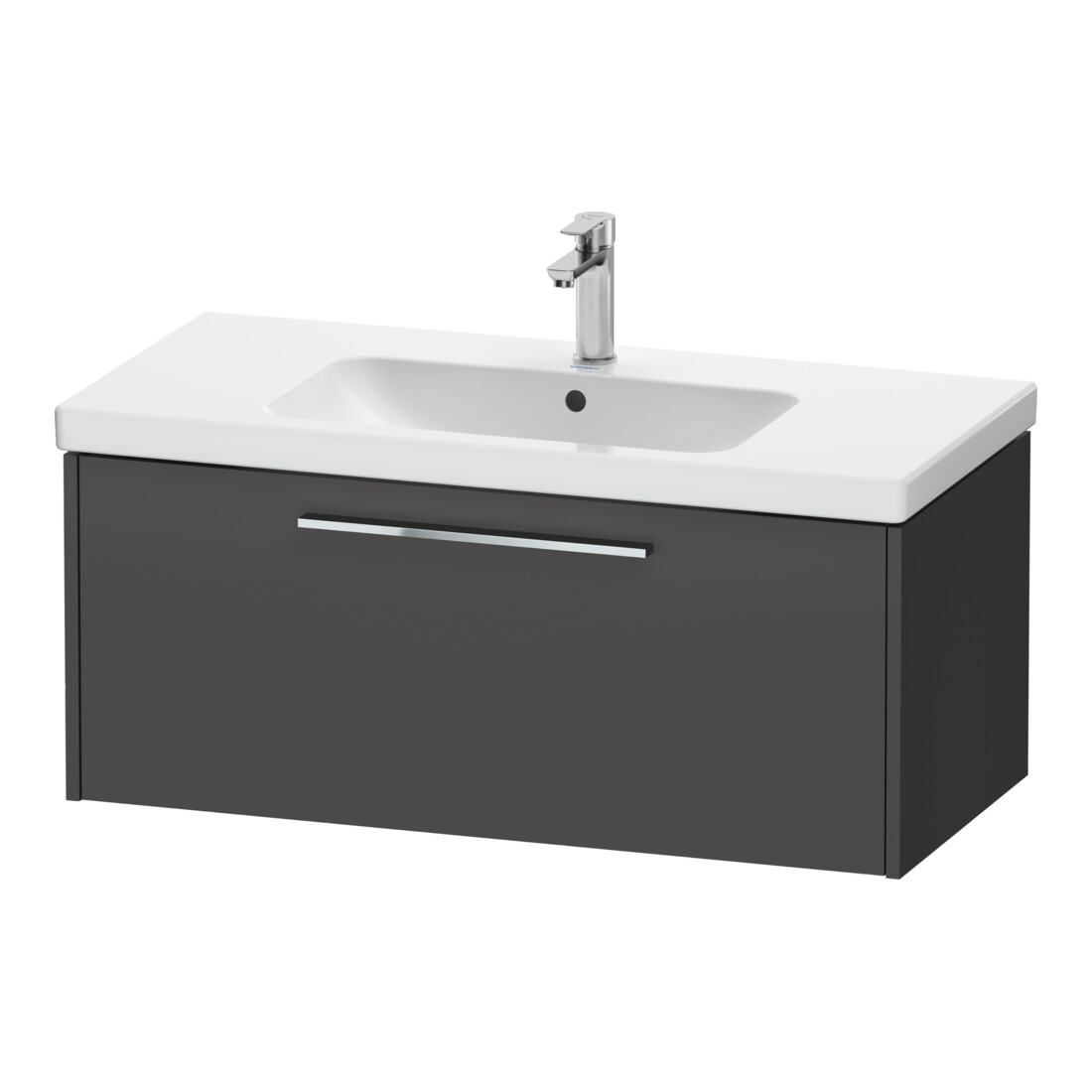 Duravit Waschtischunterschrank D-Code 98,4x40x46cm, 1 Ausz., graph ma, Gr. chr
