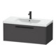 Duravit Waschtischunterschrank D-Code 98,4x40x46cm, 1 Ausz., graph ma, Gr. sw-1