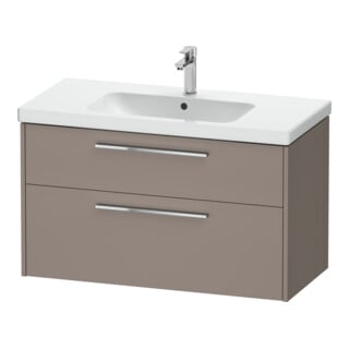 Duravit Waschtischunterschrank D-Code 98,4x55,5x46cm, 2 L, S, bas. ma, Gr. chr