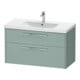 Duravit Waschtischunterschrank D-Code 98,4x55,5x46cm, 2 L, S, fjordg m, G chr-1