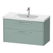 Duravit Waschtischunterschrank D-Code 98,4x55,5x46cm, 2 L, S, fjordg m, G chr