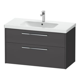 Duravit Waschtischunterschrank D-Code 98,4x55,5x46cm, 2 L, S, gra ma, Gr. chr