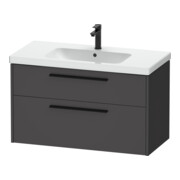 Duravit Waschtischunterschrank D-Code 98,4x55,5x46cm, 2 L, S, graph ma, Gr. sw-1
