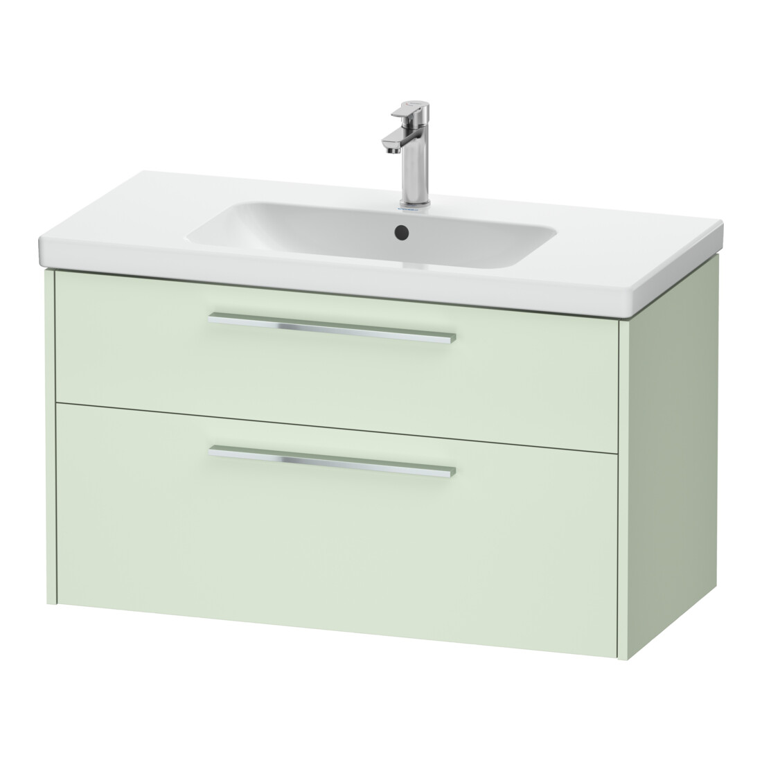 Duravit Waschtischunterschrank D-Code 98,4x55,5x46cm, 2 L, S, grün ma, Gr. chr