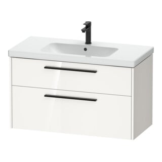 Duravit Waschtischunterschrank D-Code 98,4x55,5x46cm, 2 L, S, we. hgl, Gr. sw