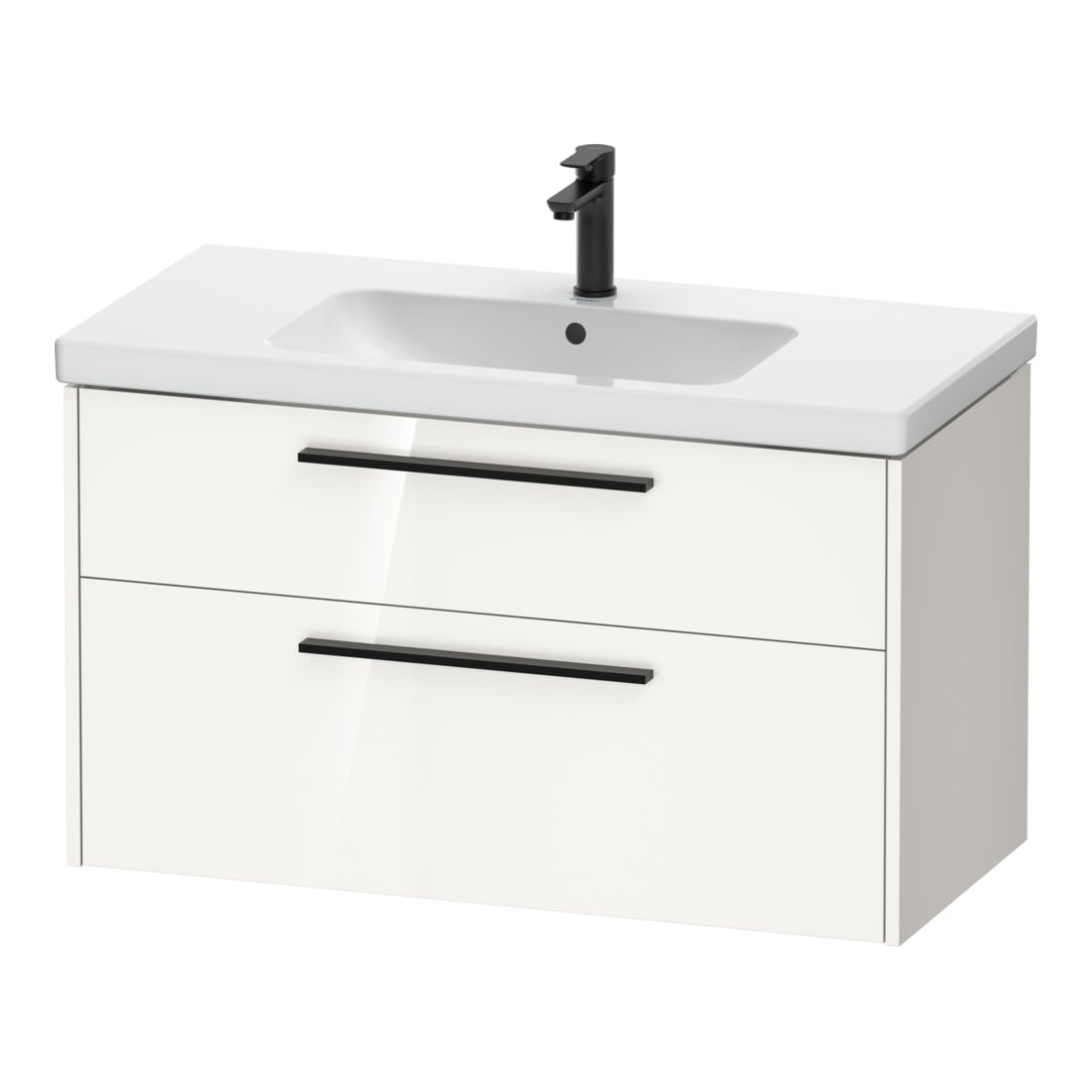 Duravit Waschtischunterschrank D-Code 98,4x55,5x46cm, 2 L, S, we. hgl, Gr. sw