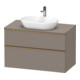 Duravit Waschtischunterschrank D-Neo 100x55cm, b geb/Bas m, 2 SBK, 1 A, 1 Pl-1