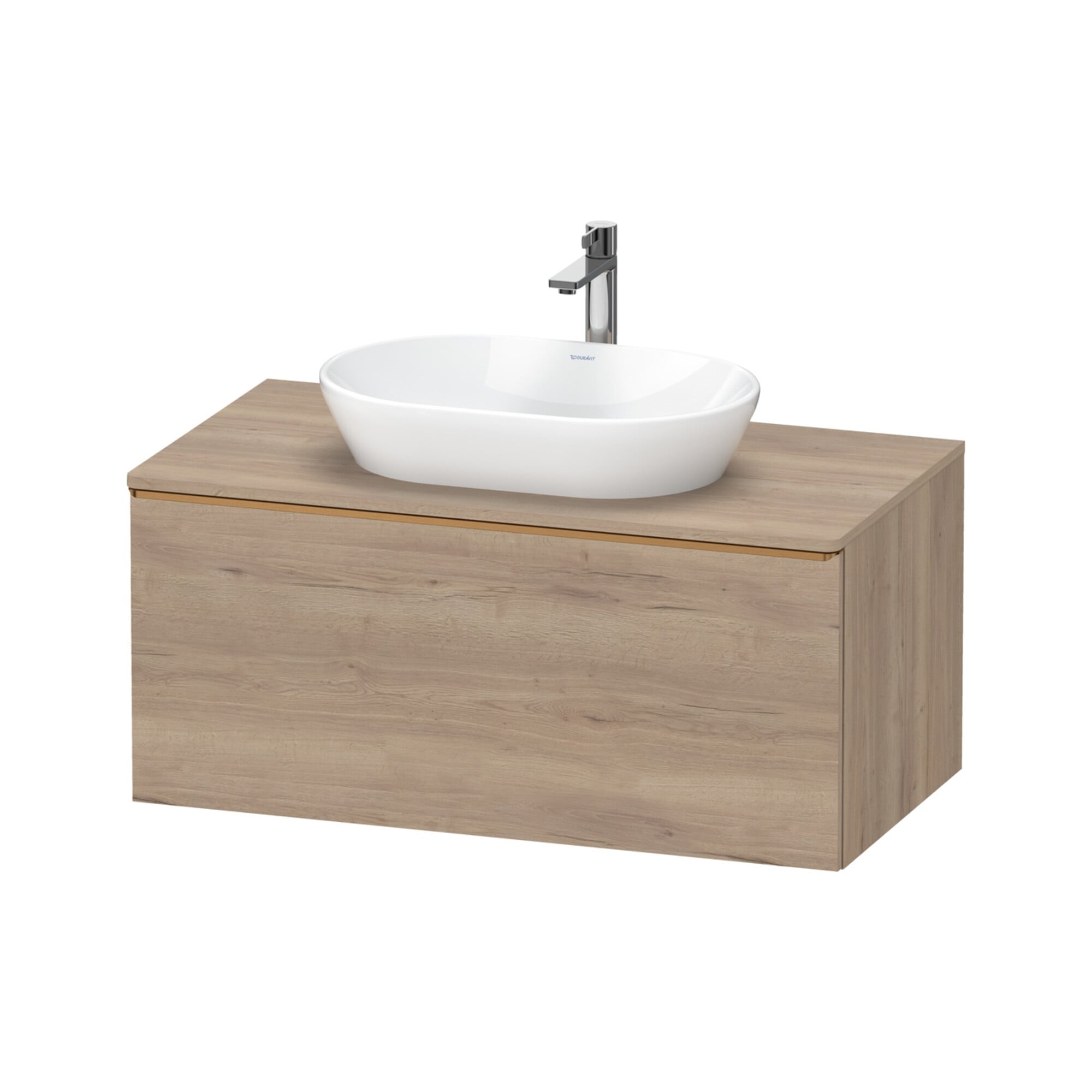 Duravit Waschtischunterschrank D-Neo 100x55cm, b geb/Ei ma, 1 A, 1 Pl, wandhängend