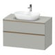 Duravit Waschtischunterschrank D-Neo 100x55cm, b geb/gr m, 2 SBK, 1 A, 1 Pl-1