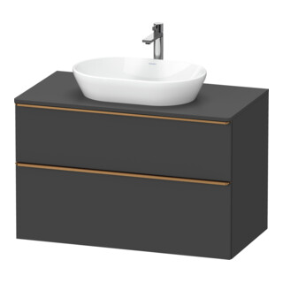 Duravit Waschtischunterschrank D-Neo 100x55cm, b geb/Gra m, 2 SBK, 1 A, 1 Pl