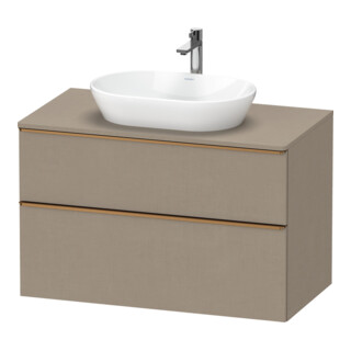 Duravit Waschtischunterschrank D-Neo 100x55cm, b geb/Lei, 2 SBK, 1 A, 1 Pl