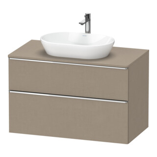 Duravit Waschtischunterschrank D-Neo 100x55cm, ch/Lein, 2 SBK, 1 A, 1 Pl