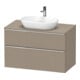 Duravit Waschtischunterschrank D-Neo 100x55cm, ch/Lein, 2 SBK, 1 A, 1 Pl-1