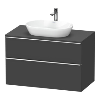 Duravit Waschtischunterschrank D-Neo 100x55cm, chr/Gra m, 2 SBK, 1 A, 1 Pl