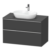 Duravit Waschtischunterschrank D-Neo 100x55cm, chr/Gra m, 2 SBK, 1 A, 1 Pl