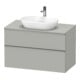 Duravit Waschtischunterschrank D-Neo 100x55cm, ES geb/gr m, 2 SBK, 1 A, 1 Pl-1