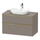 Duravit Waschtischunterschrank D-Neo 100x55cm, g pol/Bas m, 2 SBK, 1 A, 1 Pl-1