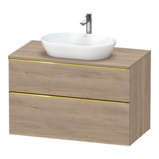 Duravit Waschtischunterschrank D-Neo 100x55cm, g pol/Ei ma, 2 SBK, 1 A, 1 Pl