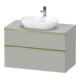 Duravit Waschtischunterschrank D-Neo 100x55cm, g pol/gr m, 2 SBK, 1 A, 1 Pl-1