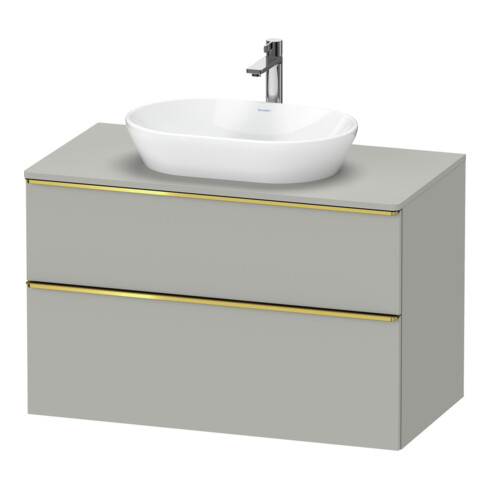 Duravit Waschtischunterschrank D-Neo 100x55cm, g pol/gr m, 2 SBK, 1 A, 1 Pl