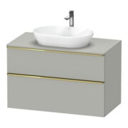 Duravit Waschtischunterschrank D-Neo 100x55cm, g pol/gr m, 2 SBK, 1 A, 1 Pl