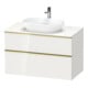 Duravit Waschtischunterschrank D-Neo 100x55cm, g pol/w g, 2 SBK, 1 A, 1 Pl-1