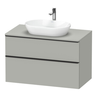 Duravit Waschtischunterschrank D-Neo 100x55cm, sw/gr m, 2 SBK, 1 A, 1 Pl
