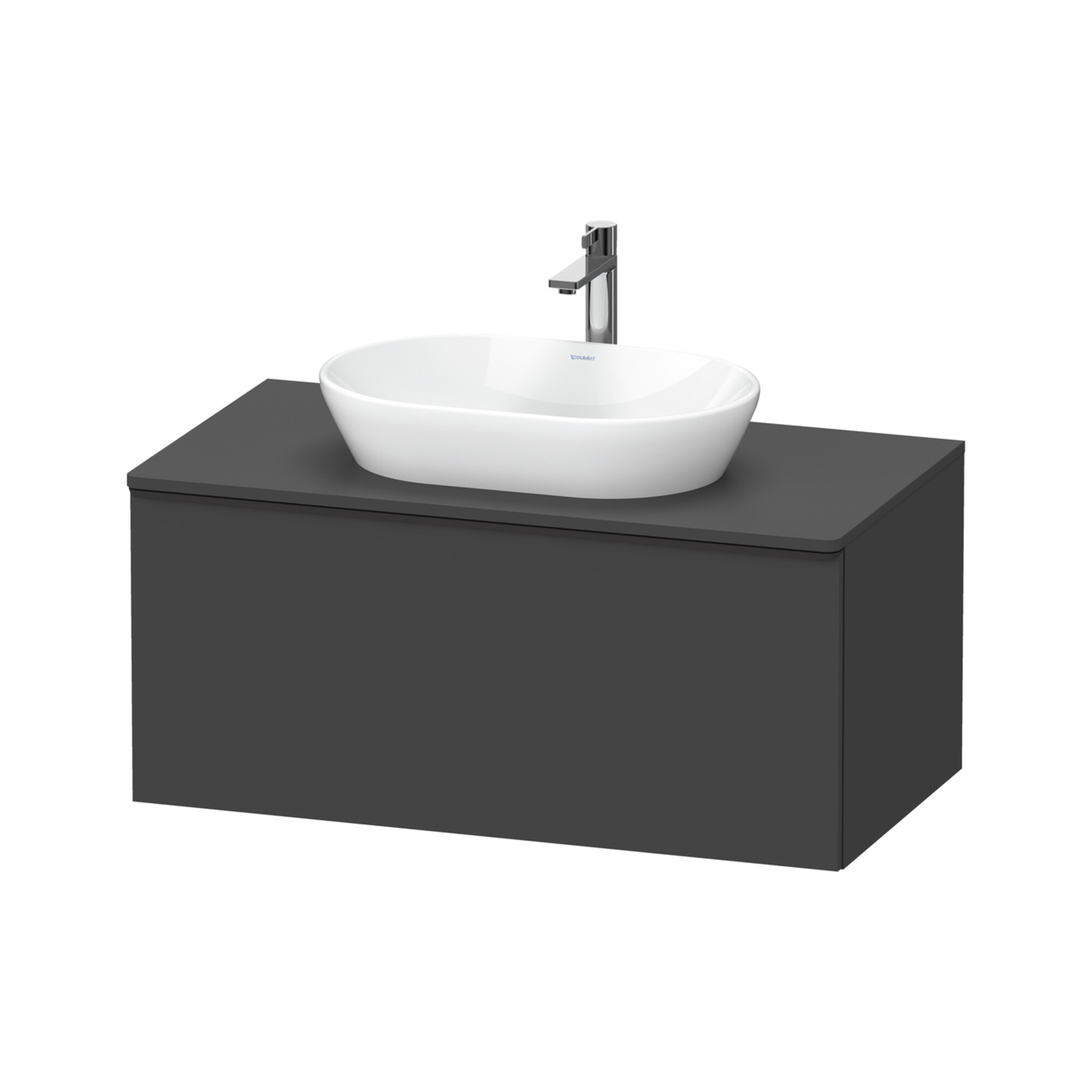 Duravit Waschtischunterschrank D-Neo 100x55cm, sw/Grap m, 1 A, 1 Pl, wandhängend