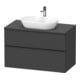 Duravit Waschtischunterschrank D-Neo 100x55cm, sw/Grap m, 2 SBK, 1 A, 1 Pl-1