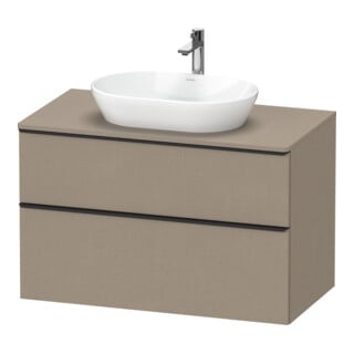 Duravit Waschtischunterschrank D-Neo 100x55cm, sw/Leinen, 2 SBK, 1 A, 1 Pl