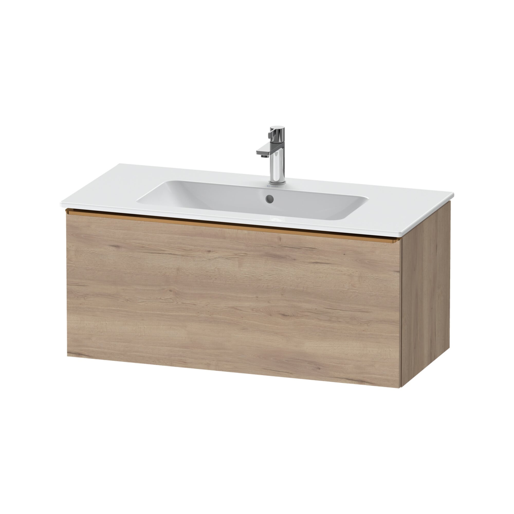 Duravit Waschtischunterschrank D-Neo 101x46,2cm, b geb/Ei ma, 1 Ausz., wandhängend