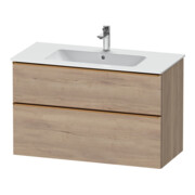 Duravit Waschtischunterschrank D-Neo 101x46,2cm, b geb/Ei ma, 1 Kast, 1 Ausz.-1