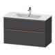 Duravit Waschtischunterschrank D-Neo 101x46,2cm, b geb/Gra m, 1 Kast, 1 Ausz.-1