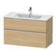 Duravit Waschtischunterschrank D-Neo 101x46,2cm, ch/Ei N, 1 Schubk., 1 Ausz.-1