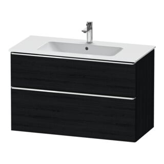 Duravit Waschtischunterschrank D-Neo 101x46,2cm, ch/Ei sw, 1 Schubk., 1 Ausz.