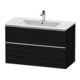 Duravit Waschtischunterschrank D-Neo 101x46,2cm, ch/Ei sw, 1 Schubk., 1 Ausz.-1