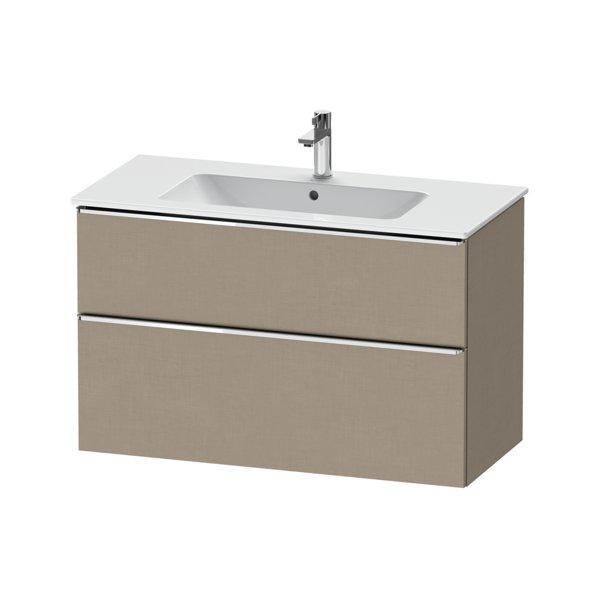 Duravit Waschtischunterschrank D-Neo 101x46,2cm, ch/Lein, 1 Schubk., 1 Ausz.
