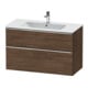 Duravit Waschtischunterschrank D-Neo 101x46,2cm, ch/nb d, 1 Schubk., 1 Ausz.-1