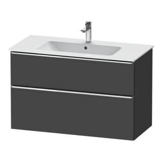 Duravit Waschtischunterschrank D-Neo 101x46,2cm, chr/Gra m, 1 Kast, 1 Ausz.