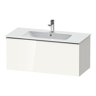 Duravit Waschtischunterschrank D-Neo 101x46,2cm, chr/we hgl, 1 Ausz., wandhängend